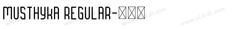 Musthyka Regular字体转换